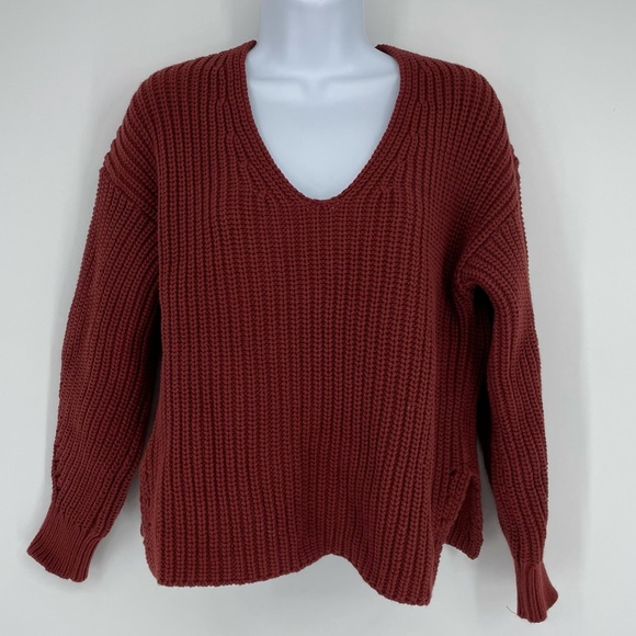 Everlane Sweaters - Everlane Chunky Sweater Knit Rust Orange